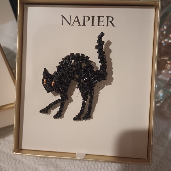 Napier Black Cat Brooch 🐈⬛ Halloween Pin - Picture 10 of 14